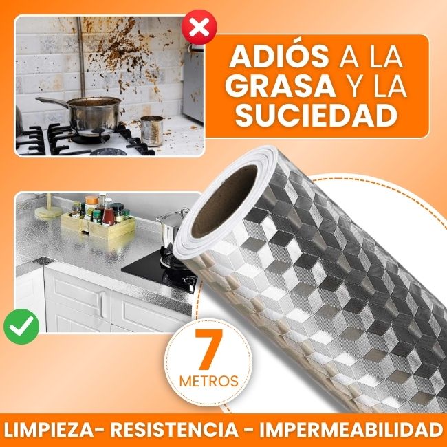 Papel Aluminio Adhesivo para Cocina – Protección y Estilo en un Solo Paso