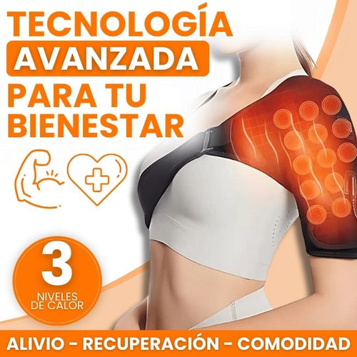 Corrector Ajustador de Hombro con Masaje Caliente – 3 Niveles de Temperatura