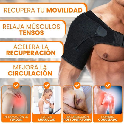 Corrector Ajustador de Hombro con Masaje Caliente – 3 Niveles de Temperatura