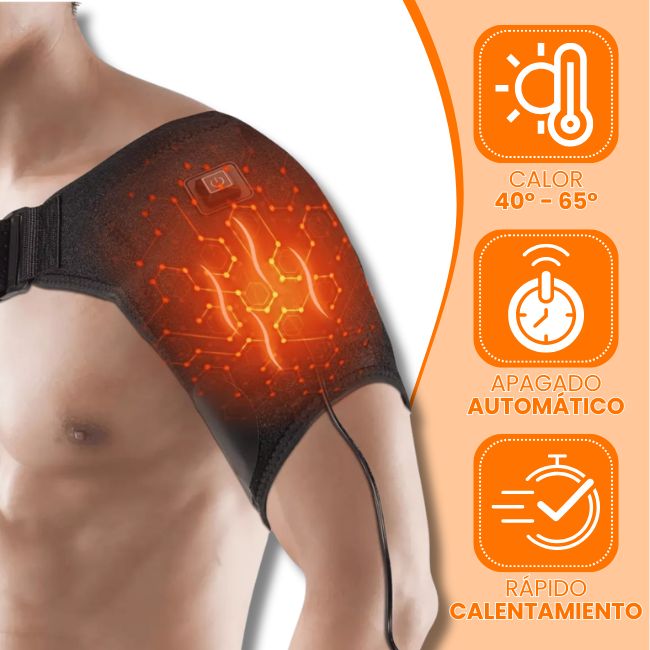 Corrector Ajustador de Hombro con Masaje Caliente – 3 Niveles de Temperatura