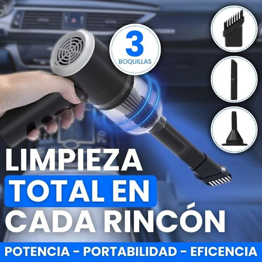 ASPIRADORA PARA CARRO 3 EN 1 – Potencia y comodidad para una limpieza total